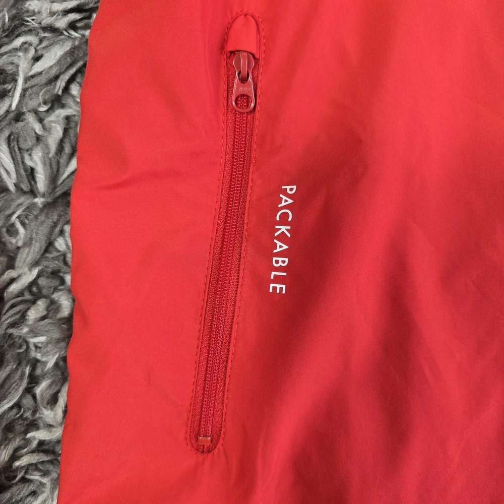 Nike Jacket Youth XL Black Red Windrunner Packable Hooded Windbreaker DD2759-010 - Picture 2 of 8